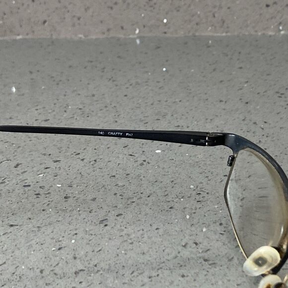 Claiborne Eyeglasses Rectangle Frames ONLY 55-18 145 black full rim Italy - Picture 9 of 9